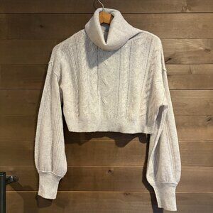 FREE PEOPLE Riviera 100% Cashmere Cable Sweater Top Sz XS ~ NWOT